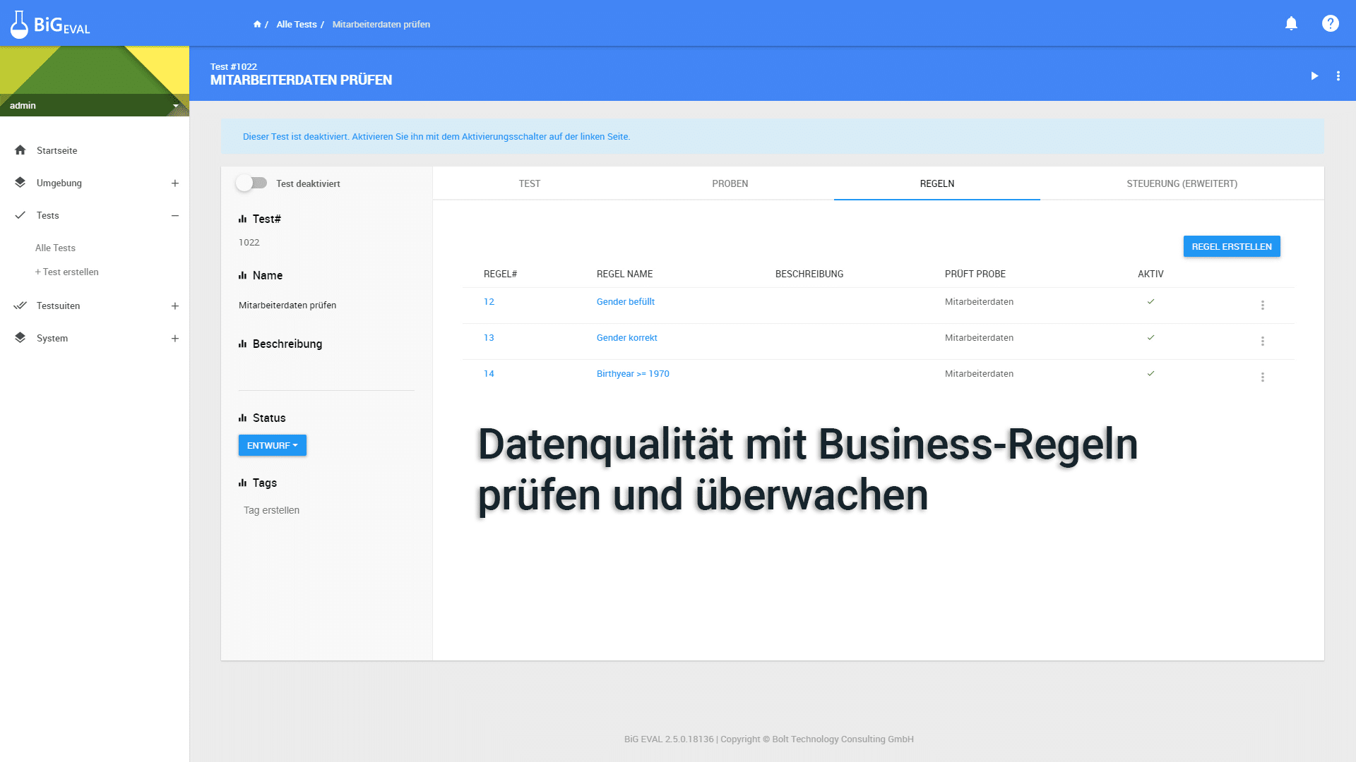 Datenqualität mit Businessregeln prüfen