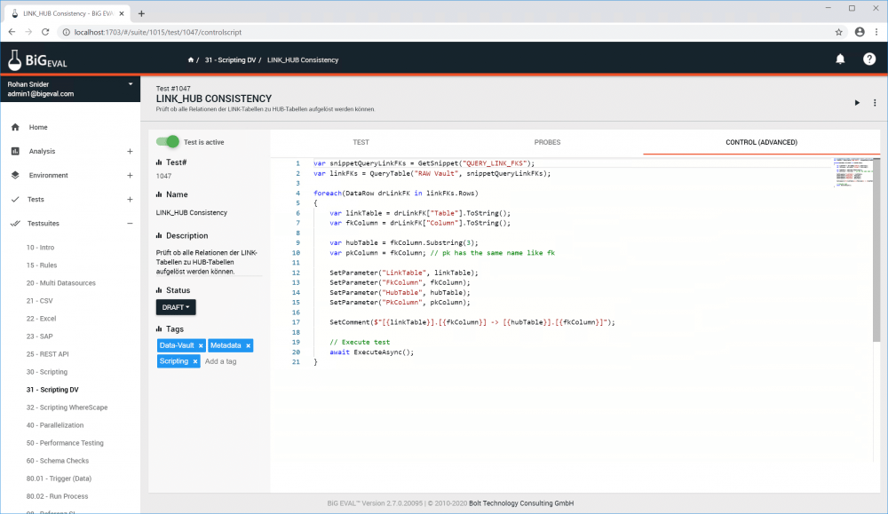 Skripting in Qualitätsprüfungen