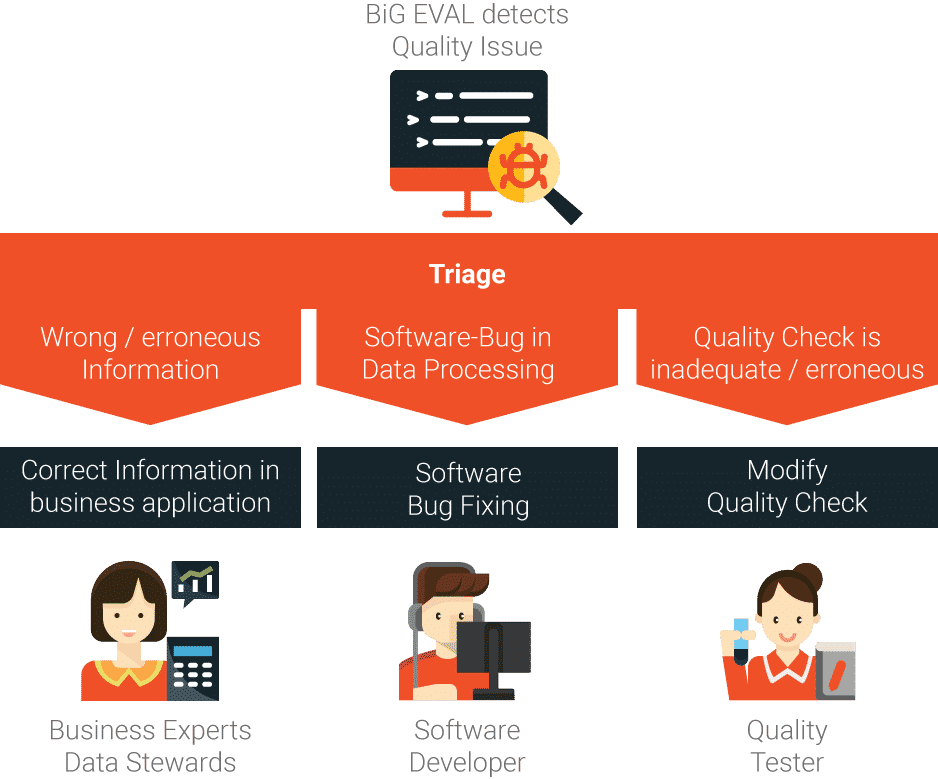 Triage of data quality issues
